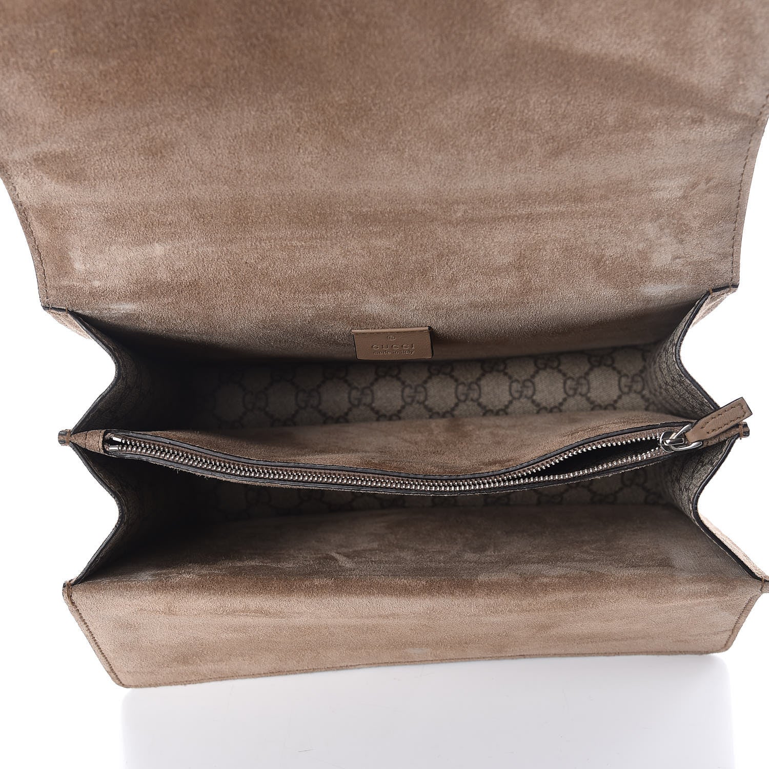 Gucci GG Supreme Monogram Medium Dionysus Shoulder Bag Taupe 7 of 9