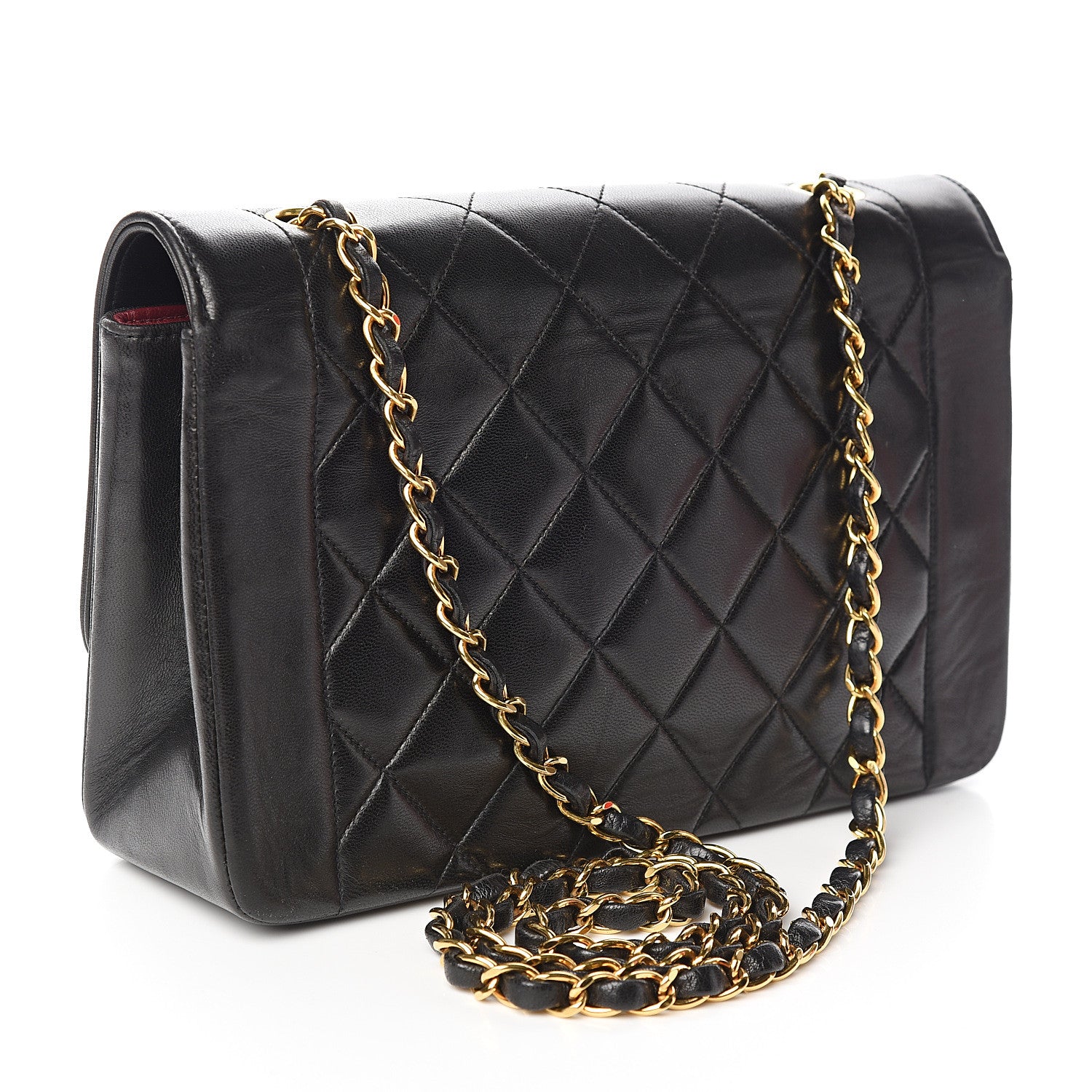 Chanel Lambskin Quilted Medium Single Flap Black 2 of 12