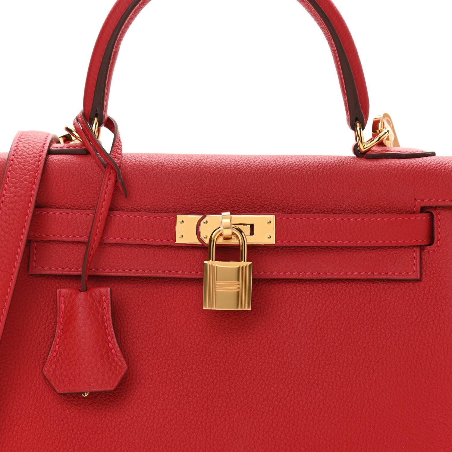 Hermes Togo Kelly Retourne 25 Rouge Casaque 8 of 11