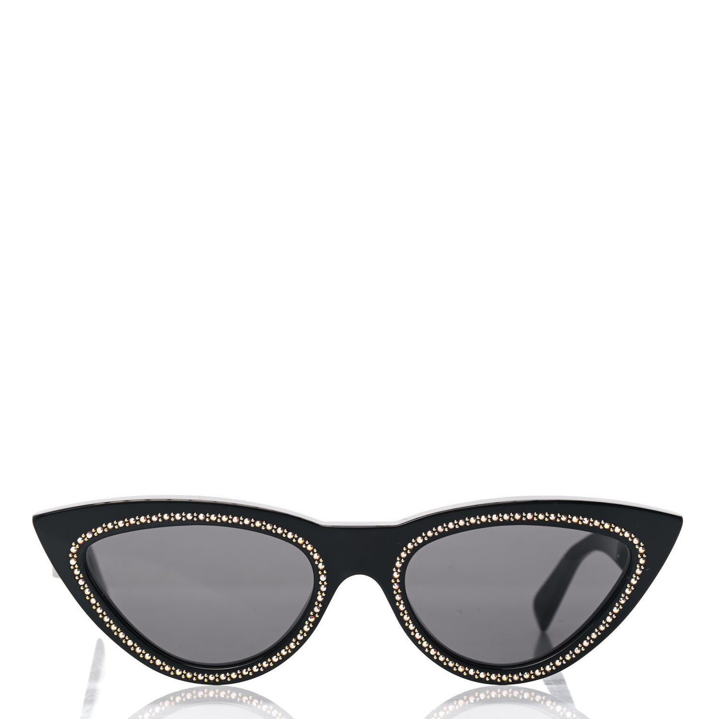 Acetate Crystal Cat Eye Sunglasses CL4019IS Black
