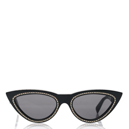 Celine Acetate Crystal Cat Eye Sunglasses CL4019IS Black 2 of 4