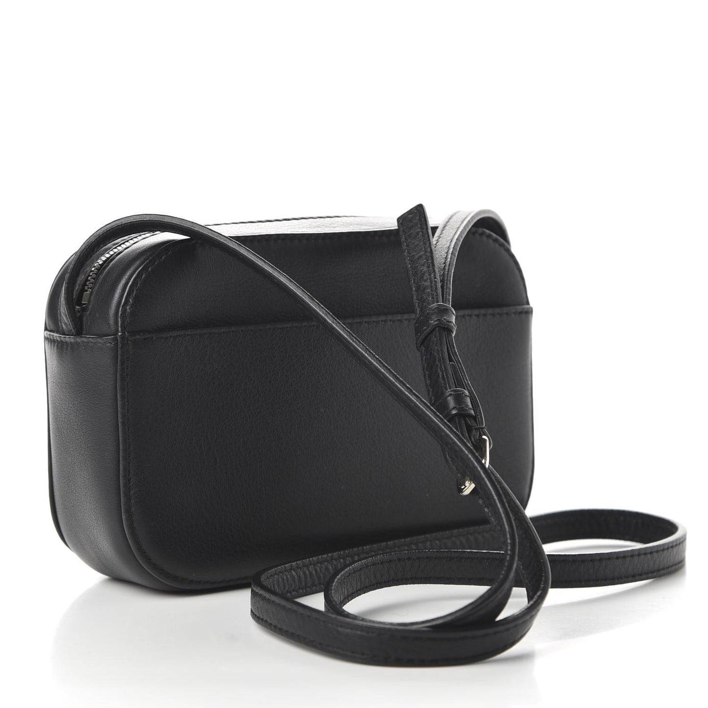 Calfskin Logo XS Everyday Camera Bag Black