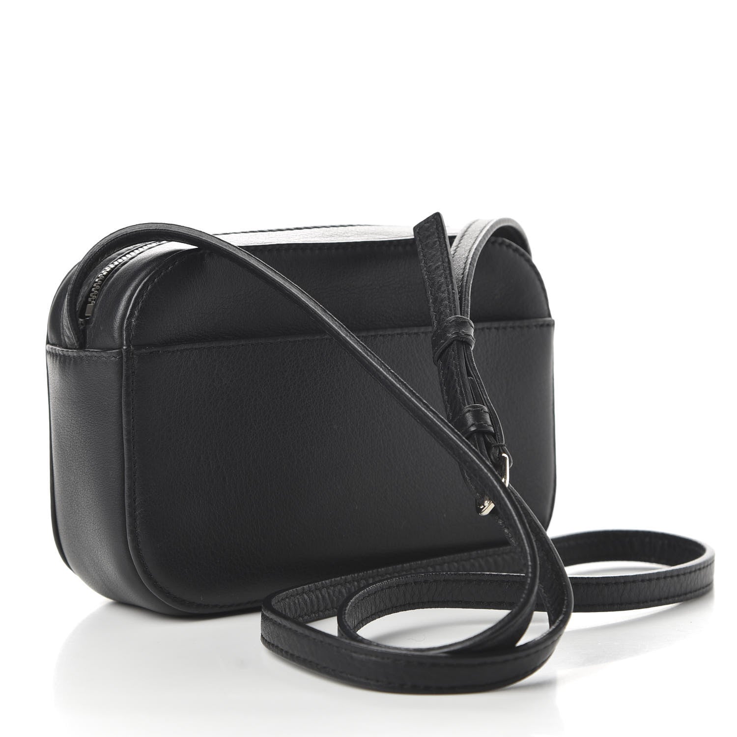 Balenciaga Calfskin Logo XS Everyday Camera Bag Black 3 of 9