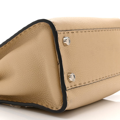 Fendi Cuoio Romano Selleria Medium Peekaboo Iconic Essentially Satchel Paglia Latte Mou 10 of 11