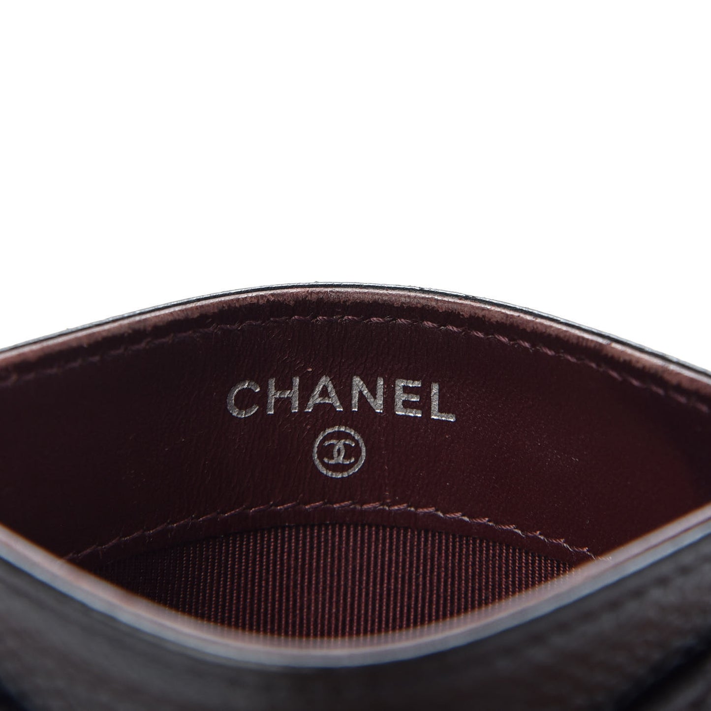Caviar Quilted Card Holder Black