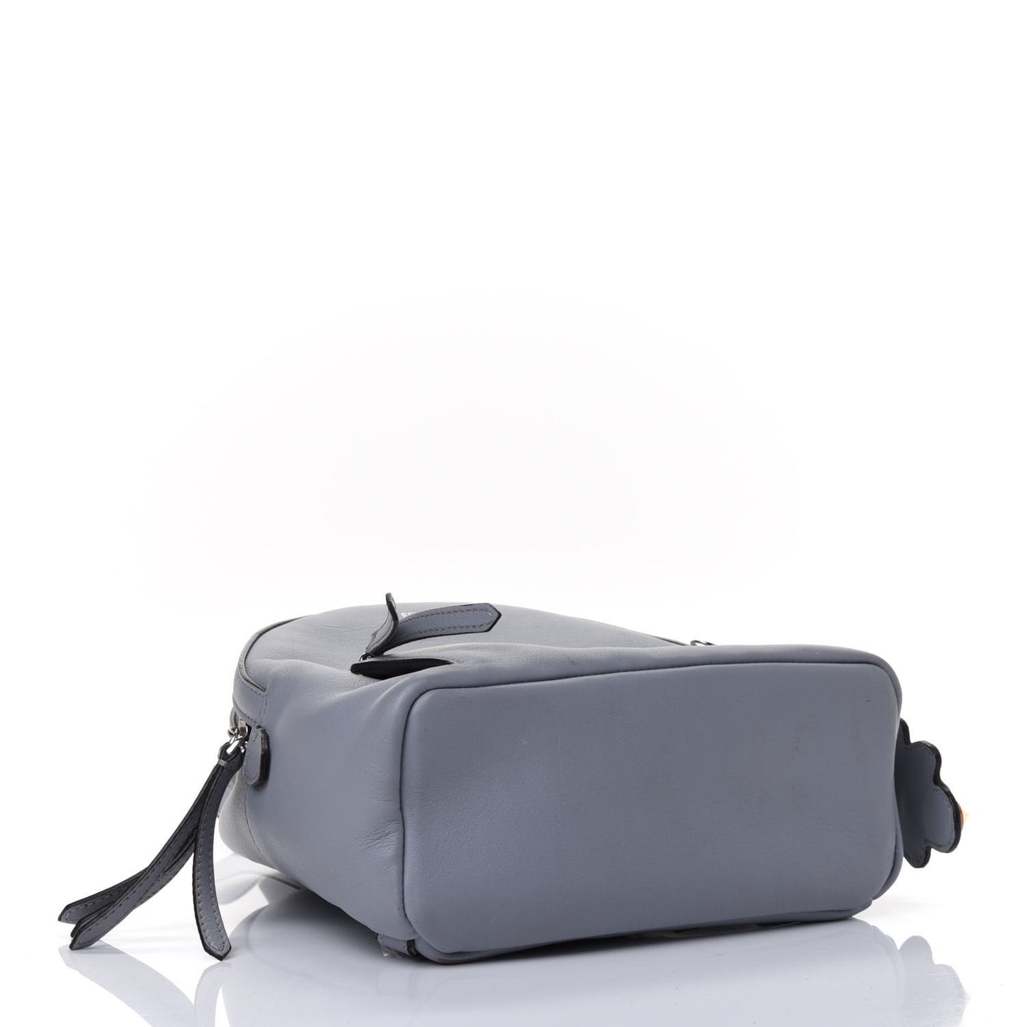 Vitello Dolce Studded Croc Tail Mini Backpack Grey