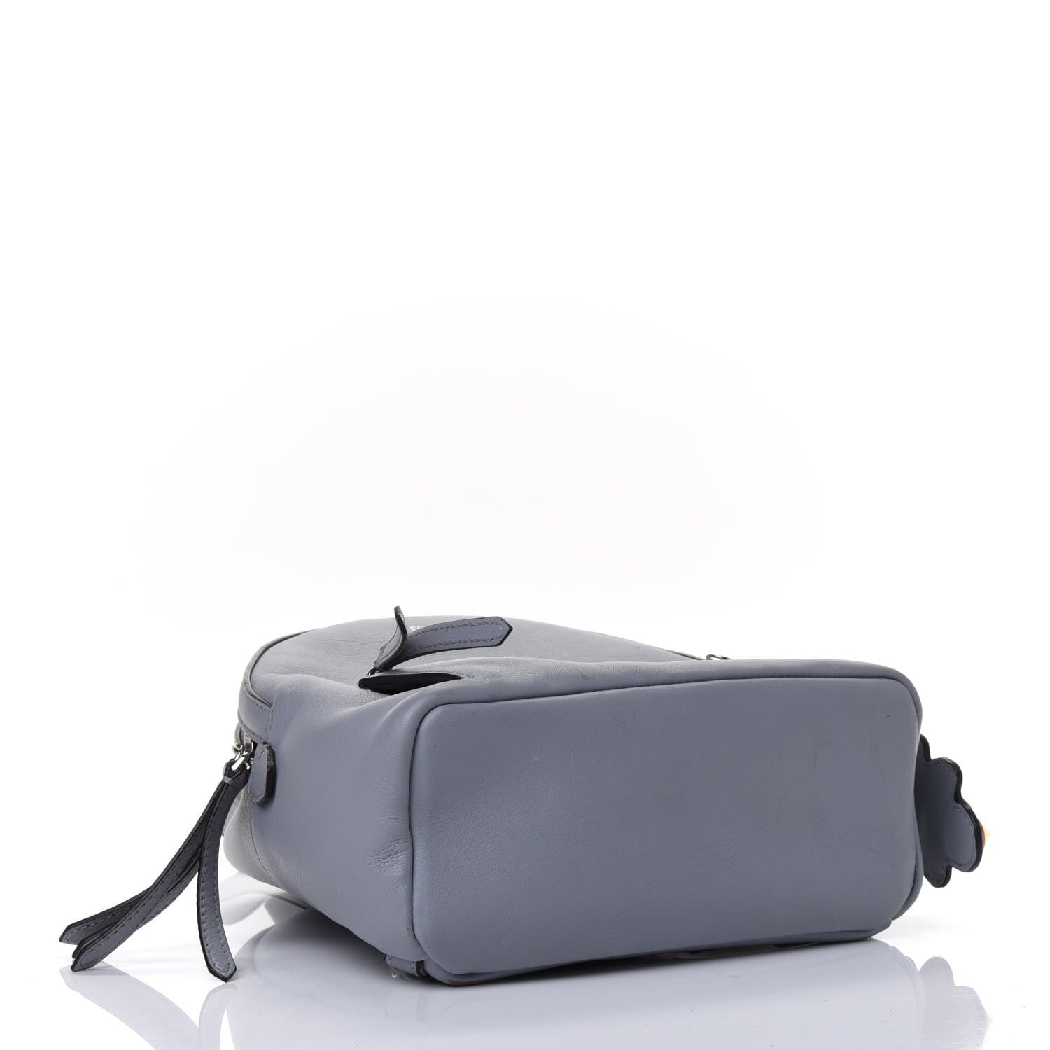 Fendi Vitello Dolce Studded Croc Tail Mini Backpack Grey 3 of 4