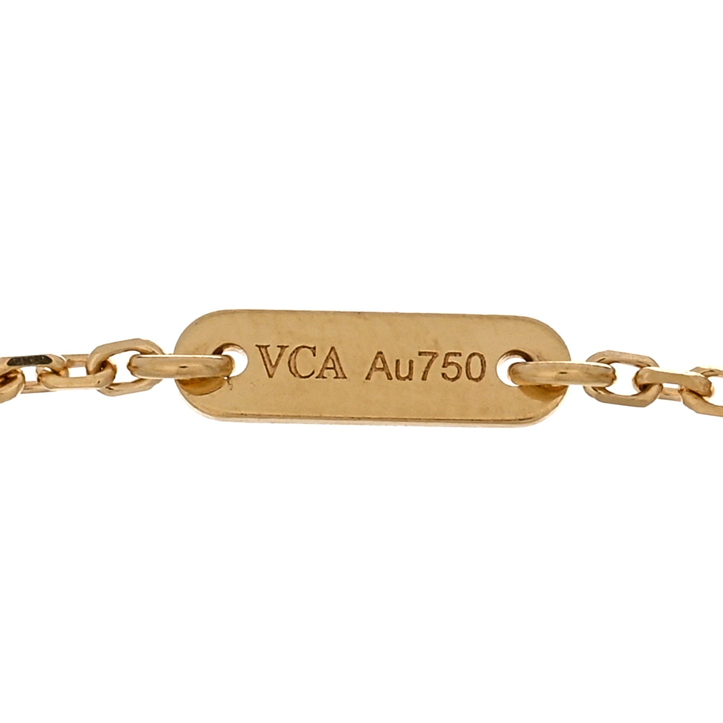 18K Yellow Gold Mother of Pearl Sweet Alhambra Bracelet