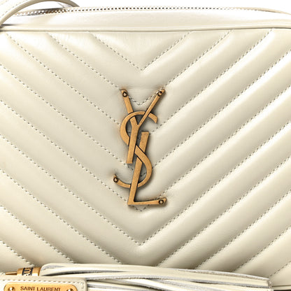 Saint Laurent Calfskin Matelasse Monogram Lou Camera Bag Crema Soft 7 of 14