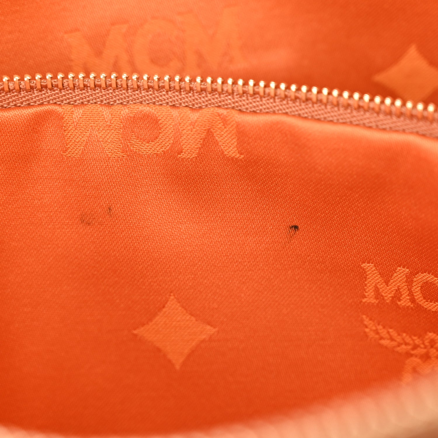 MCM Visetos Mini Pouch Cognac 7 of 8