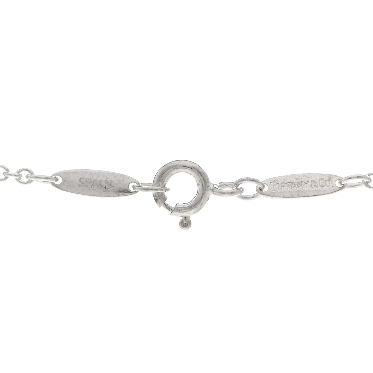 Sterling Silver 22mm Elsa Peretti Open Heart Pendant Necklace