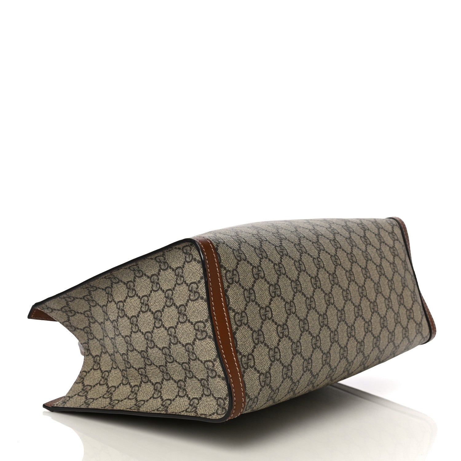 Gucci GG Supreme Monogram Medium Padlock Tote Beige Cuir 5 of 13