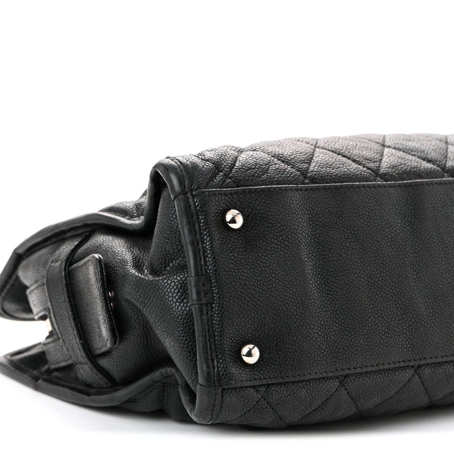 Chanel Caviar Quilted French Riviera Tote Black 8 of 13