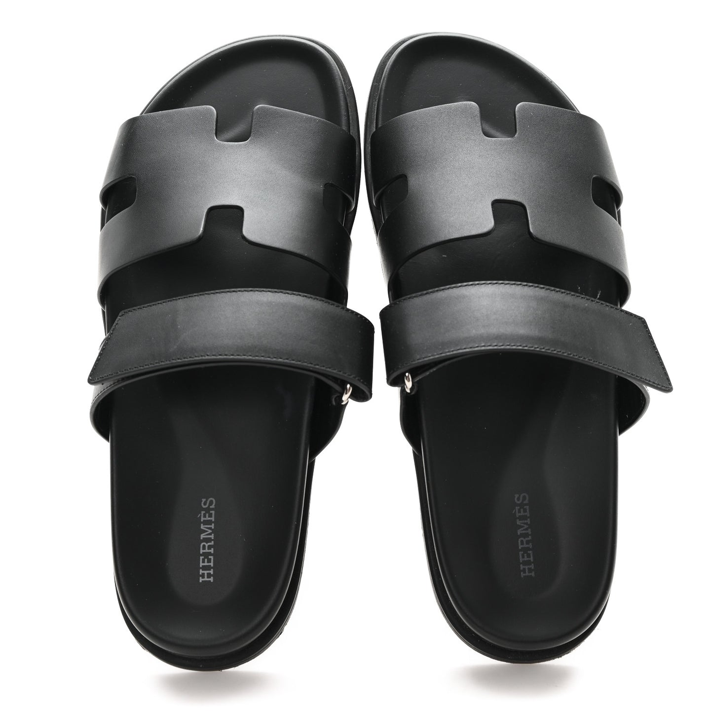Calfskin Mens Chypre Sandals 42 Black