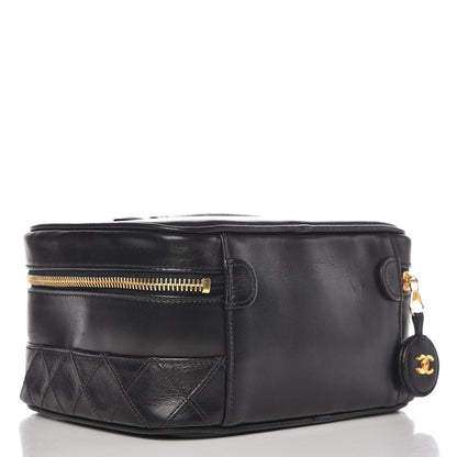 Chanel Lambskin Vanity Cosmetic Case Black 4 of 8