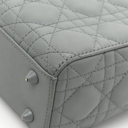 Christian Dior Ultra Matte Calfskin Cannage Small My ABCDior Lady Dior Gray 13 of 17