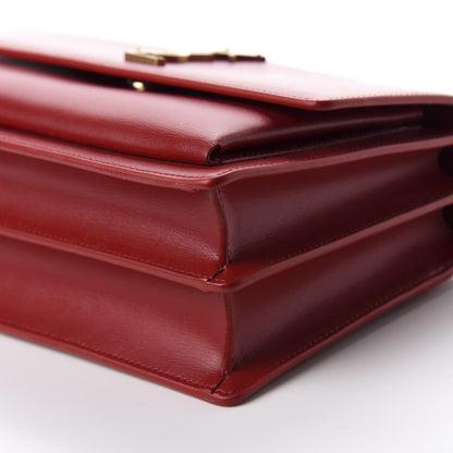 Saint Laurent Calfskin Medium Monogram Sunset Rouge Eros 7 of 10