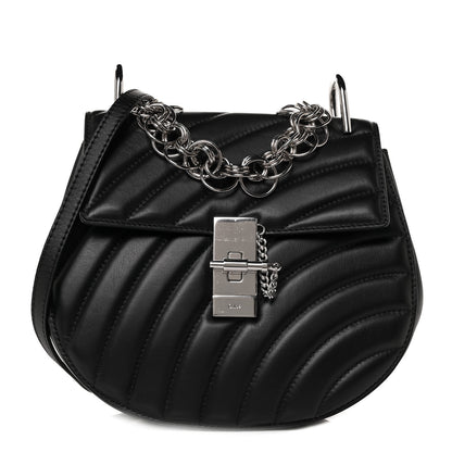 Chloe Calfskin Quilted Mini Drew Bijou Shoulder Bag Black 1 of 7