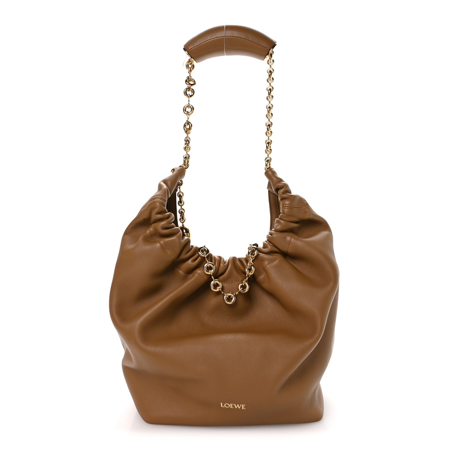 Loewe Nappa Small Squeeze Bag Oak 1 of 11