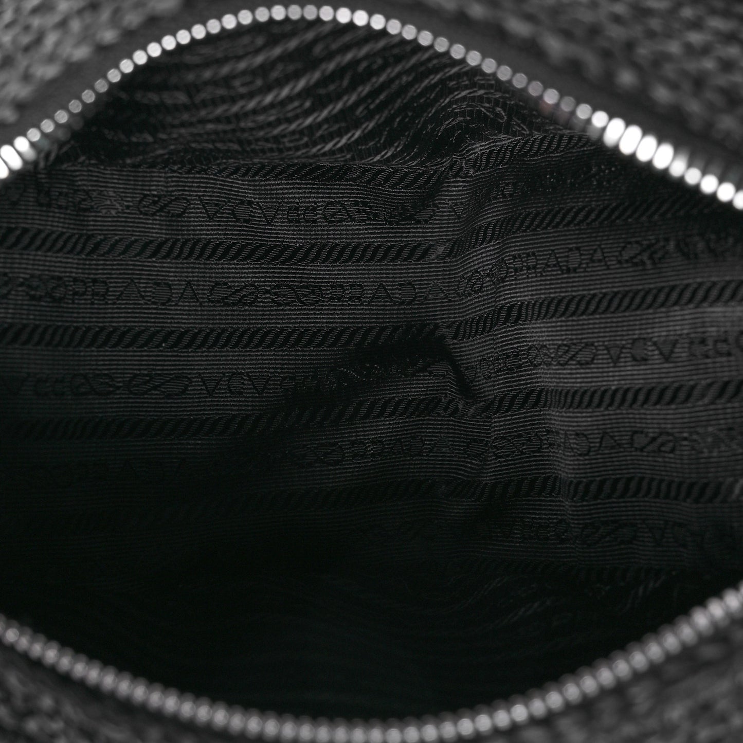 Yarn Raffia Effect Crochet Triangle Shoulder Bag Black