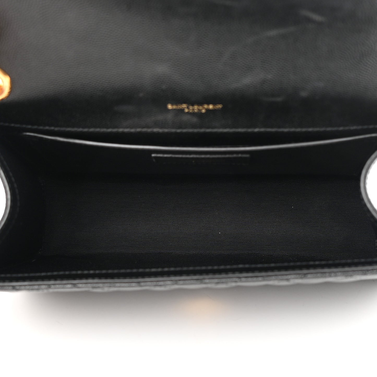 Grain De Poudre Textured Mixed Matelasse Triquilt Medium Monogram Satchel Black