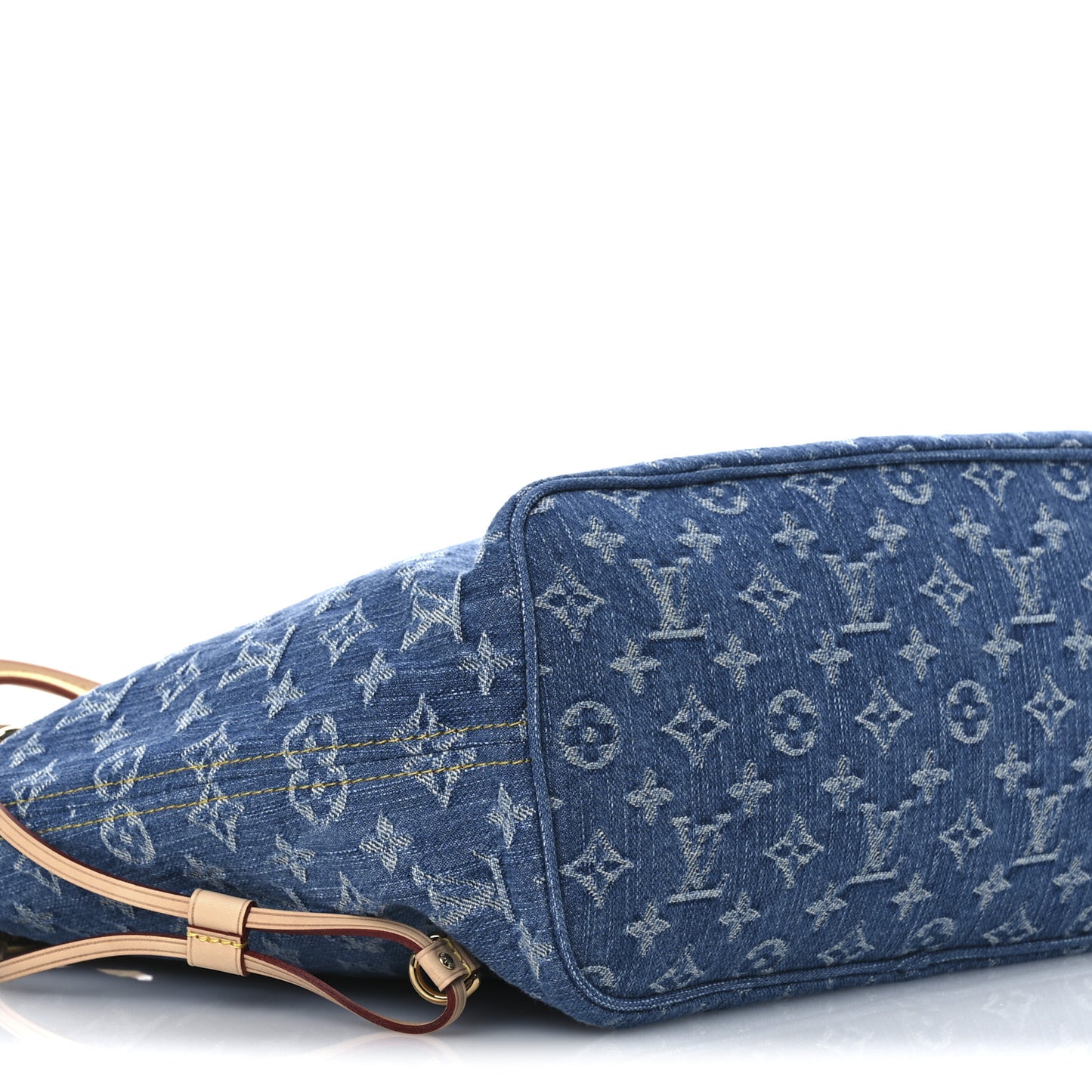 Monogram Denim Neo Neverfull MM Blue