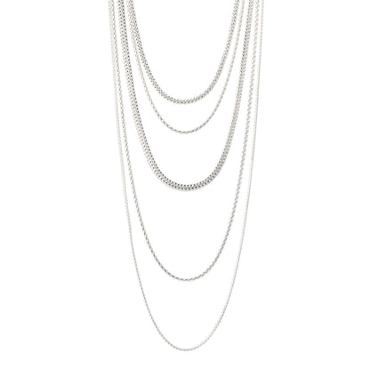 John Hardy Sterling Silver Classic Chain 5 Row Necklace 1 of 5