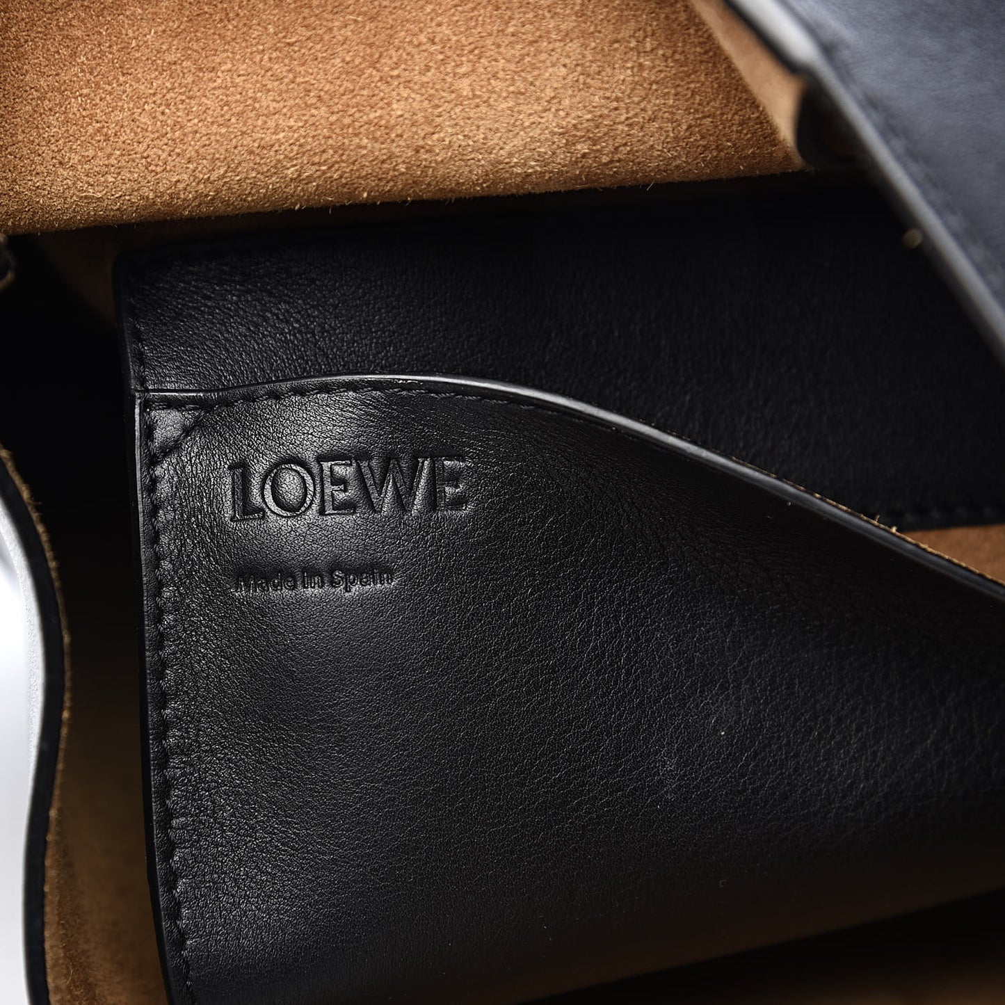 Calfskin Fortune Hobo Black