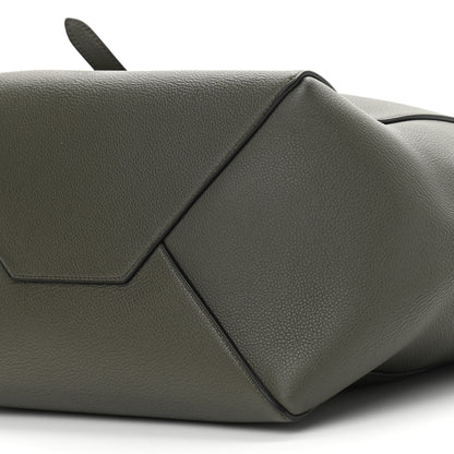 Celine Soft Grained Calfskin Small Belt Cabas Phantom Army Green 8 of 9