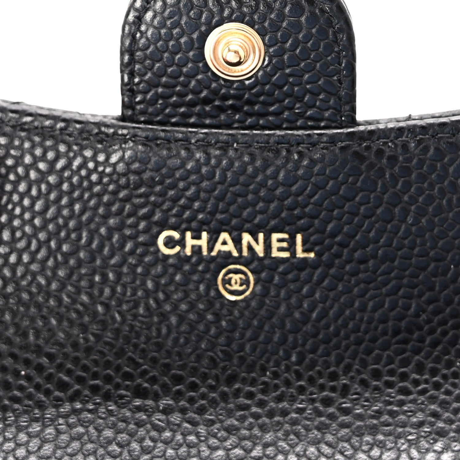 Chanel Caviar Quilted Flap Card Holder Wallet Black 6 of 9