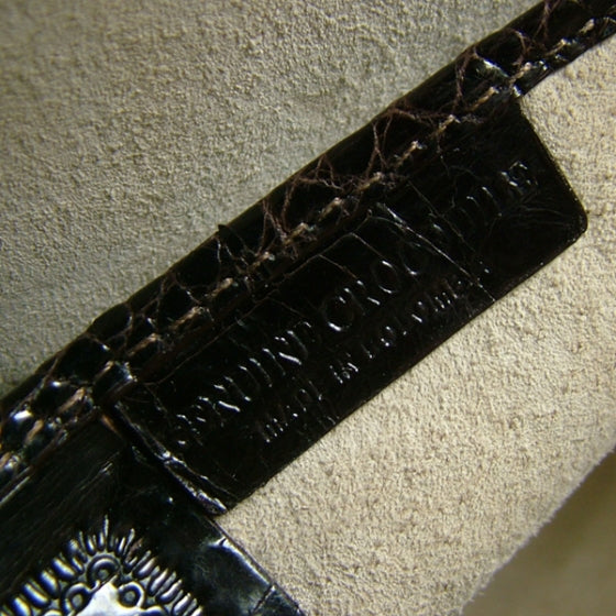 Nancy Gonzalez Crocodile Envelope Clutch Brown 8 of 9