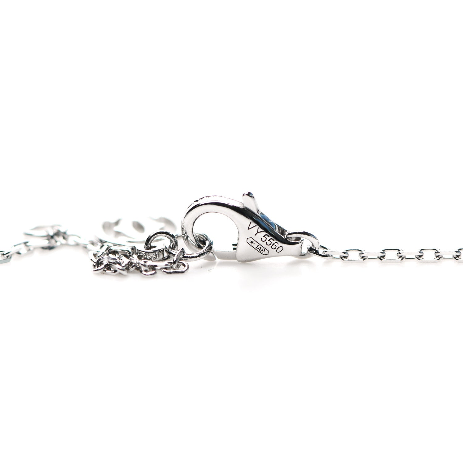 Cartier 18K White Gold Diamond D'Amour Heart Pendant Necklace 4 of 5