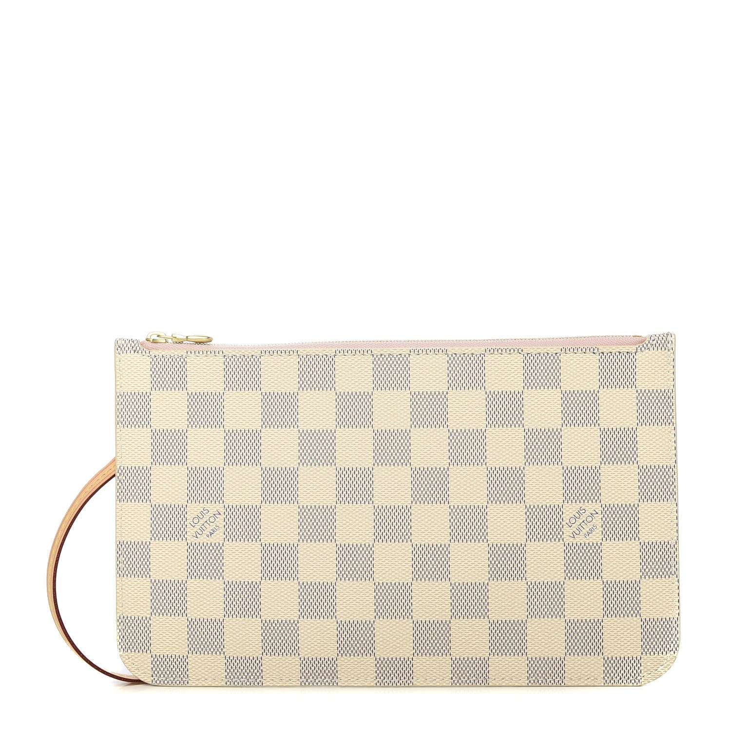 Louis Vuitton Damier Azur Neverfull MM GM Pochette Rose Ballerine 1 of 10