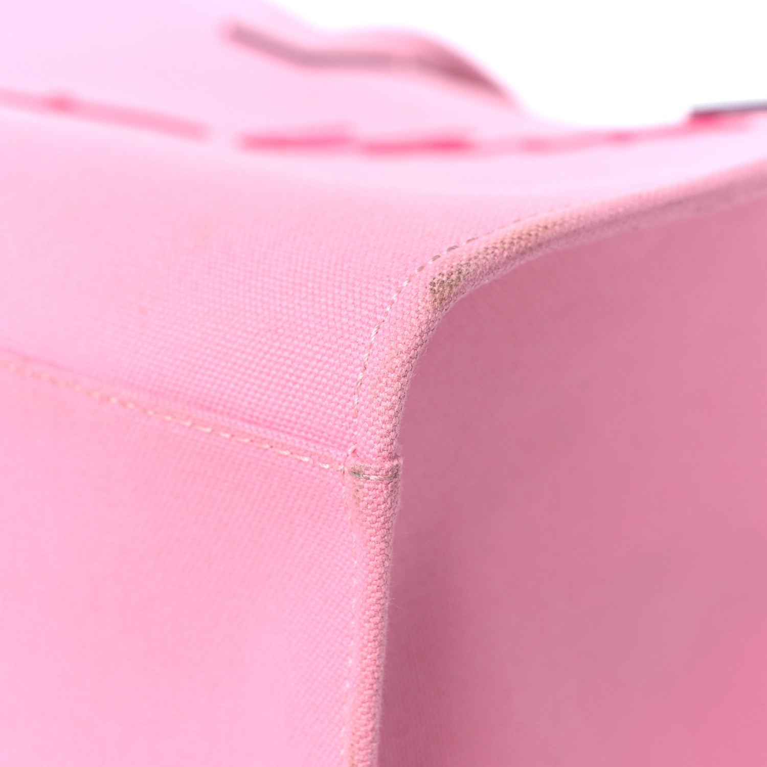 Versace Canvas Suppler Calfskin Cabas GV Signature Tote Pink 8 of 23