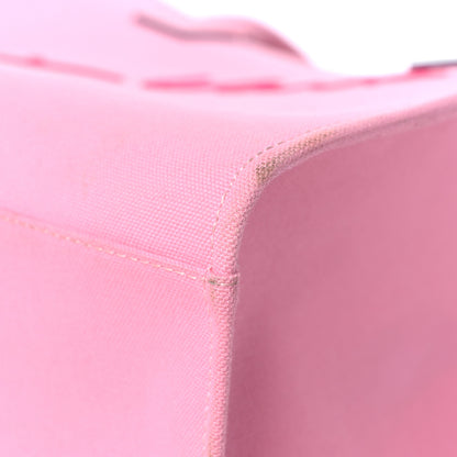 Versace Canvas Suppler Calfskin Cabas GV Signature Tote Pink 8 of 23