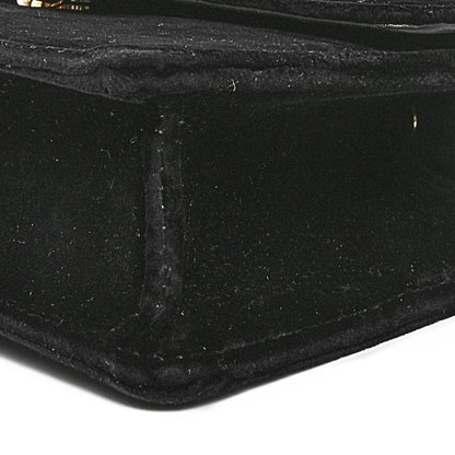 Gucci Velvet Crystal Square G Shoulder Bag Black 10 of 10