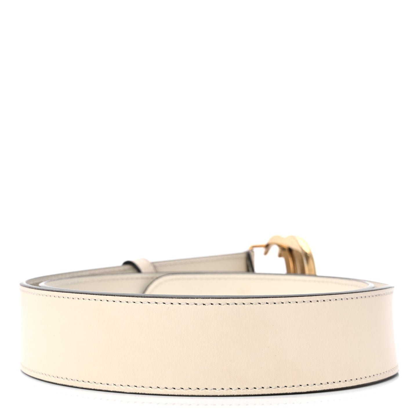 Calfskin Double G 40mm Belt 95 38 Mystic White