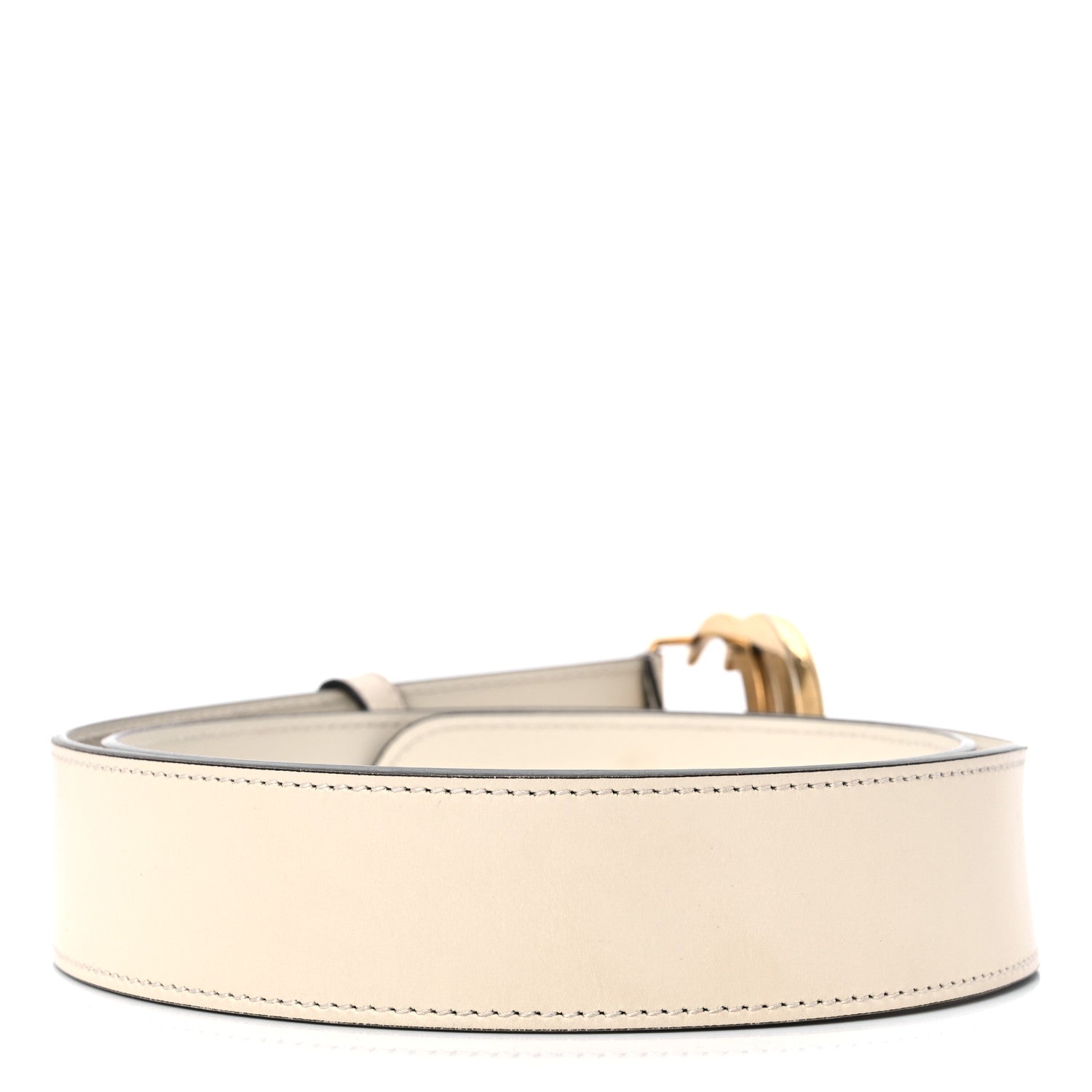 Gucci Calfskin Double G 40mm Belt 95 38 Mystic White 2 of 9