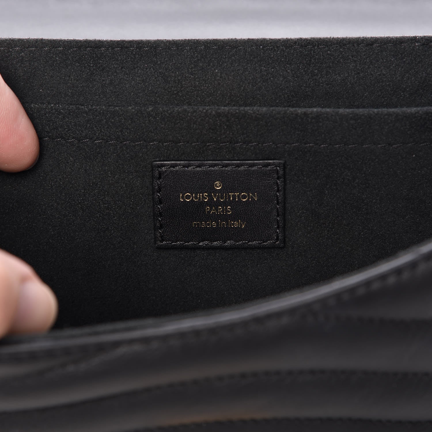 Louis Vuitton Calfskin New Wave Chain MM Black 8 of 10