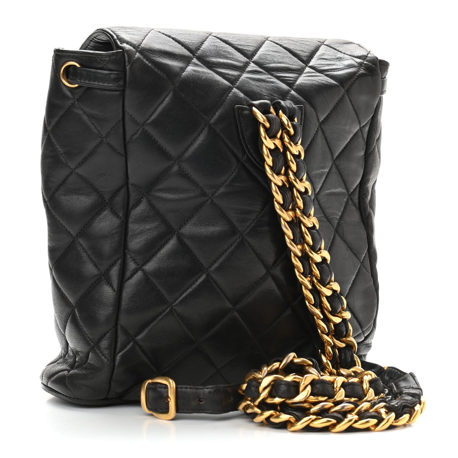 Chanel Lambskin Quilted Backpack Black 2 of 11