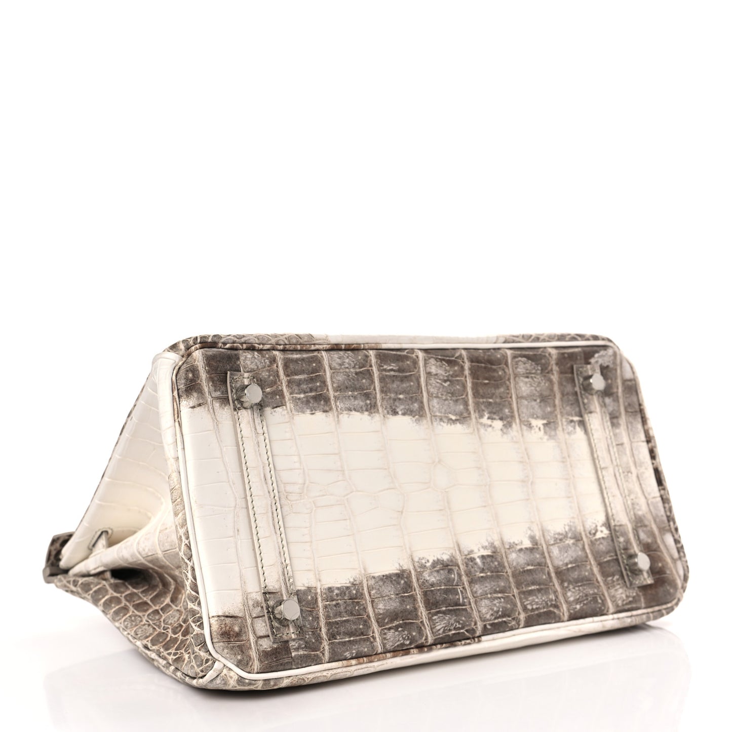 Matte Niloticus Crocodile Himalaya Birkin 30 Blanc