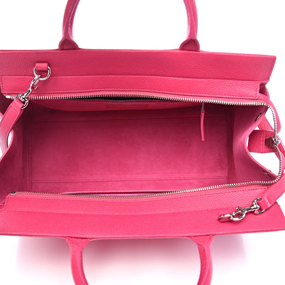 Saint Laurent Grained Calfskin Small Cabas Rive Gauche Bubblegum 5 of 10