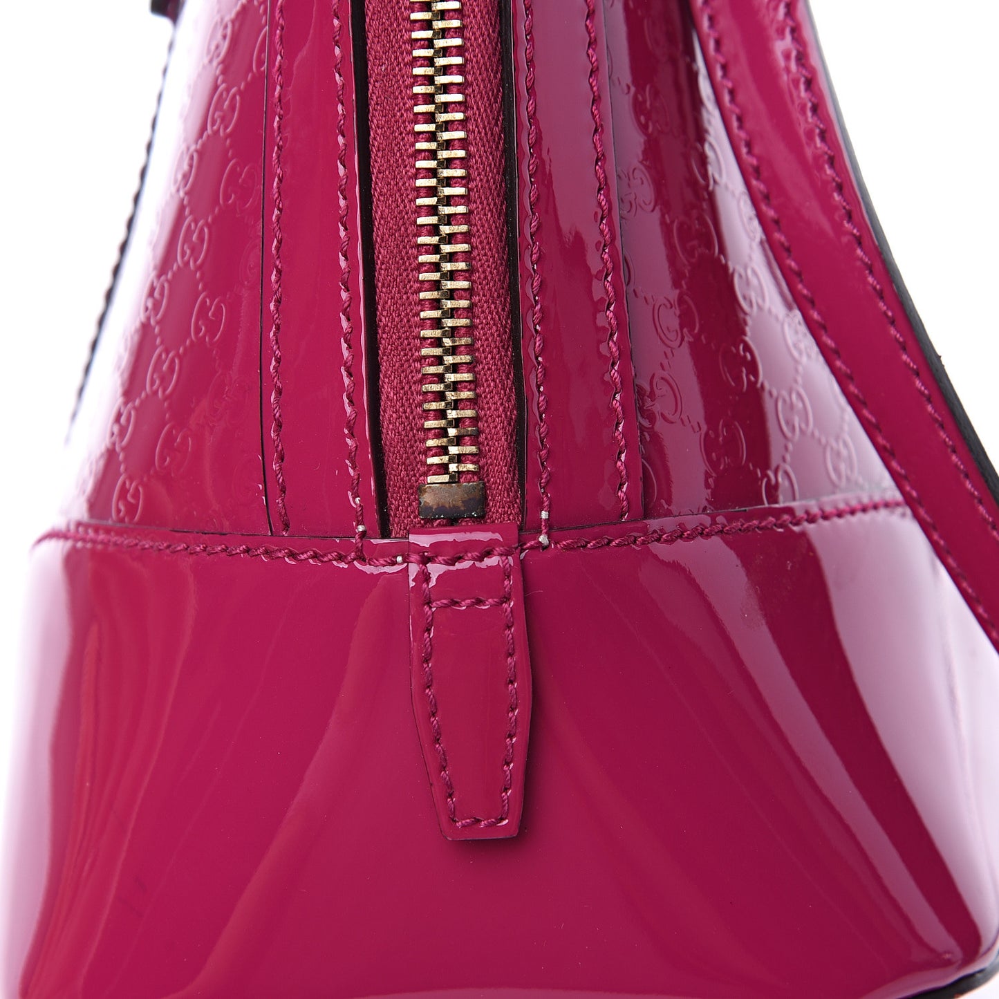 Patent Microguccissima Small Nice Top Handle Dome Bag Bright Bouganville