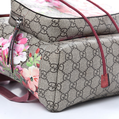 Gucci GG Supreme Monogram Blooms Small Single Buckle Backpack Beige Multicolor Dry Rose 7 of 10