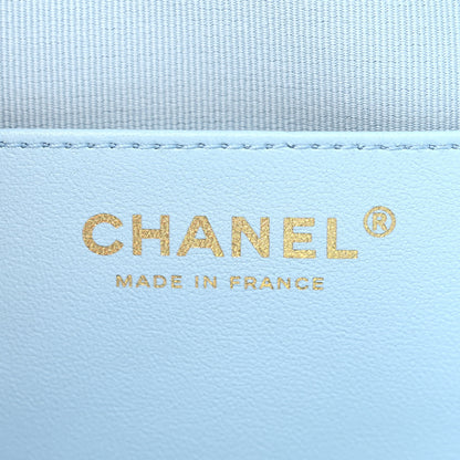 Chanel Lambskin Quilted CC In Love Heart Bag Light Blue 6 of 10