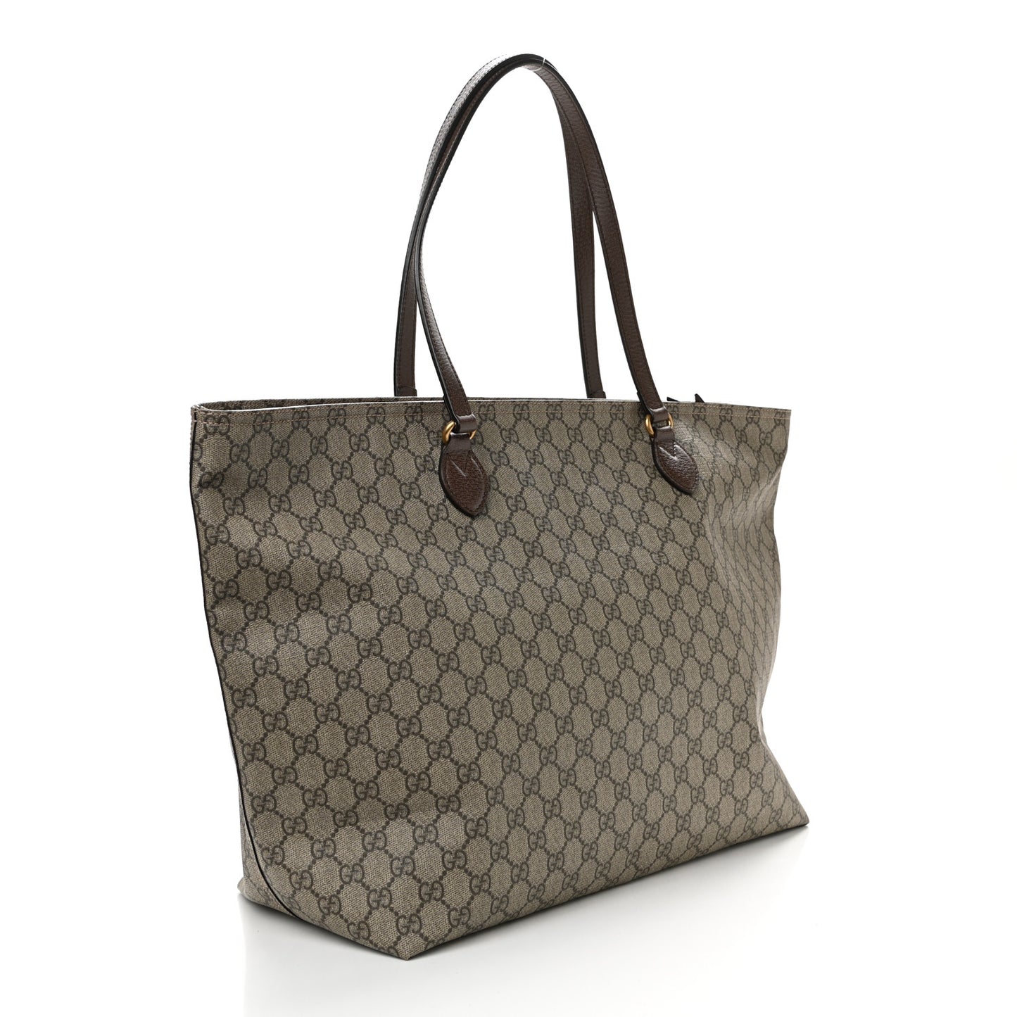 GG Supreme Monogram Medium Ophidia Shopping Tote Ebony