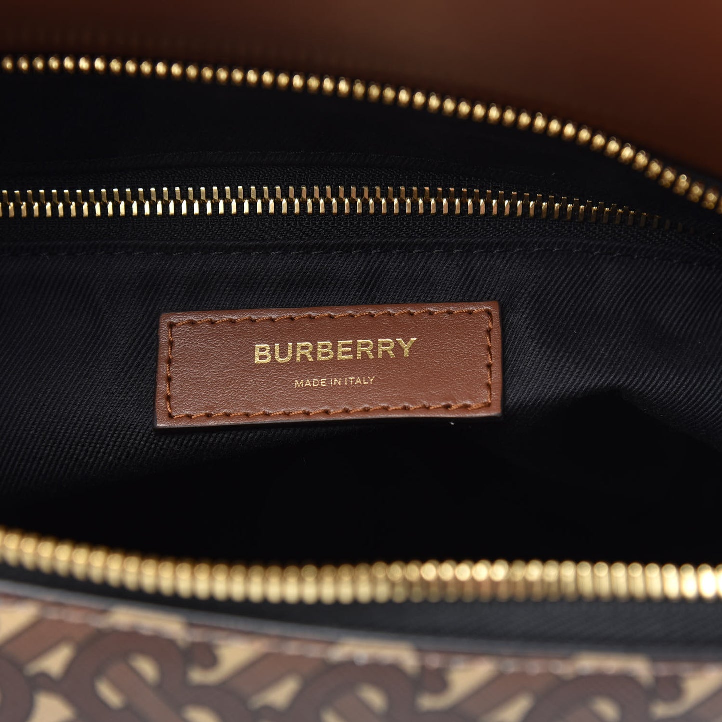 E-Canvas Monogram Extra Large Society Top Handle Bag Bridle Brown