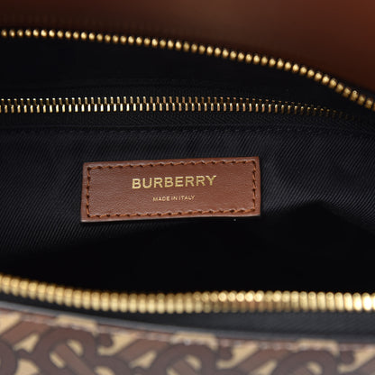 Burberry E-Canvas Monogram Extra Large Society Top Handle Bag Bridle Brown 5 of 9