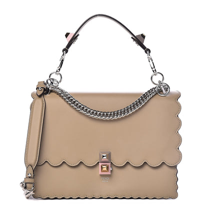 Fendi Vitello Baltico Scalloped Studded Kan I Shoulder Bag Amido 1 of 16