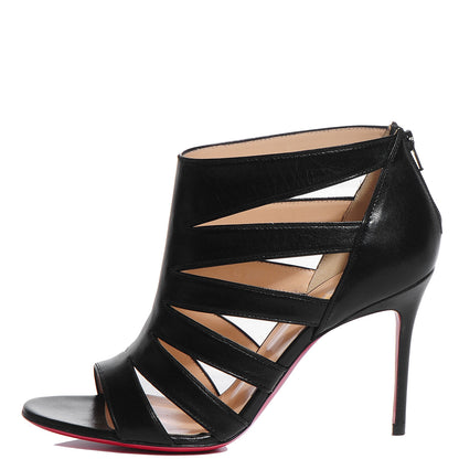 Christian Louboutin Kid Beauty K 100 Cage Sandals 36 Black 1 of 7